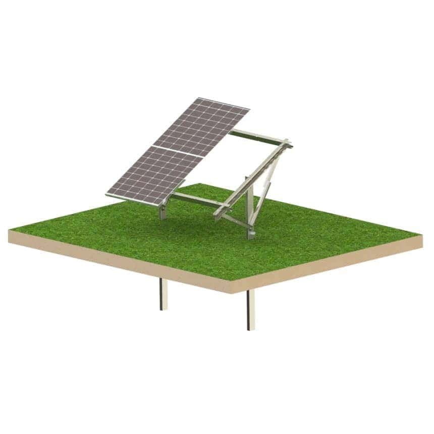 SolarMount Line Compact 2 – Selbstmontage-Freiland-System für 2 PV-Module