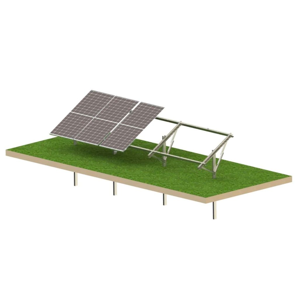 SolarMount Line Compact 6 – Selbstmontage-Freiland-System für 6 PV-Module