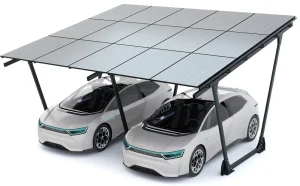 PV-Carport 02 – Komplettset (2 Stellplätze) mit Photovoltaik