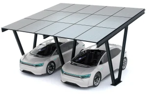 PV-Carport 06 – Komplettset (2 Stellplätze) mit Photovoltaik