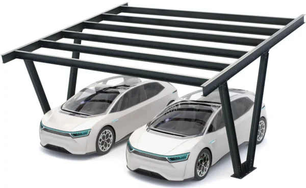 PV-Carport Modell 06 – Carport-Konstruktion für 2 Stellplätze