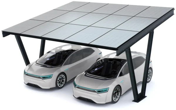 PV-Carport 06 – Komplettset (2 Stellplätze) mit Photovoltaik