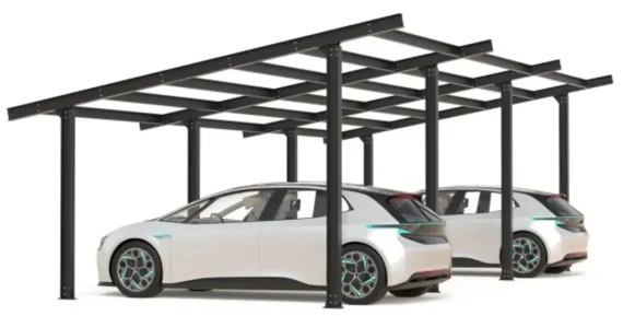 PV-Carport Modell 05 – Robuste Konstruktion für 3 Stellplätze