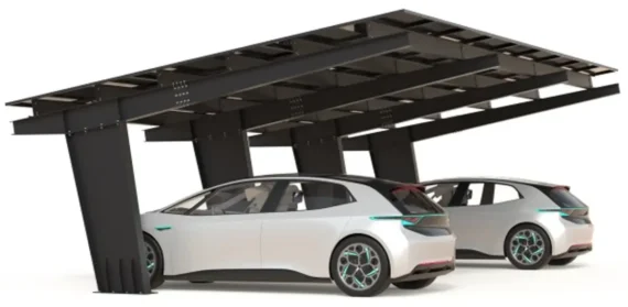 PV-Carport 01 – Komplettset (3 Stellplätze) mit Photovoltaik