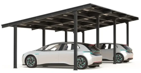 PV-Carport 05 – Komplettset (3 Stellplätze) mit Photovoltaik