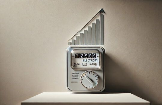 Ein Zähler zeigt eine steigende Stromrechnung – Symbol für die neue Energiewirklichkeit