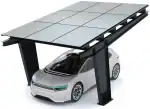 PV-Carport 01 – Komplettset (1 Stellplatz) mit Photovoltaik