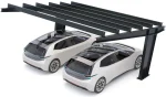 PV-Carport Modell 01 – Modernes Doppelcarport für 2 Stellplätze