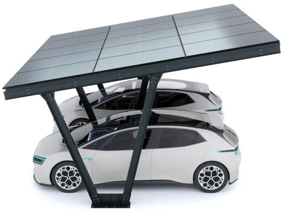 PV-Carport 06 – Komplettset (2 Stellplätze) mit Photovoltaik