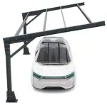 PV-Carport 07 – Robustes Carport (1 Stellplatz)
