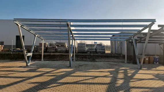 PV-Carport Modell S2 – 2 Stellplätze | Für Schneelasten bis 1,6 kN/m² | Selbstmontagefreundlich