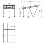 PV-Carport Modell S – 1 Stellplatz | Für hohe Schneelasten bis 2,6 kN/m² | Selbstmontagefreundlich
